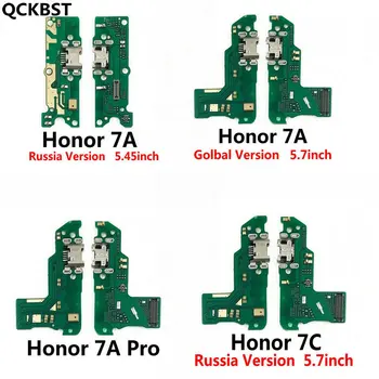 1 ADET Yeni Mikro USB fişi şarj şarj Kurulu konektörü dock ve Mikrofon Huawei Onur İçin 7 7A Pro 7C 7X7S Onarım parçaları