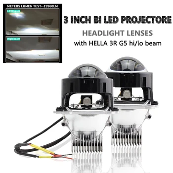 1 Takım 3 İnç Lens Biled Bi-LED LED Projektör Lens Araba motosiklet Far hella 3r kia ceed için jd, ford focus 2, mazda 3 bk