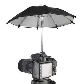 1 adet DSLR Kamera Şemsiye Güneşlik Sıcak Ayakkabı Kapağı Yağmurlu Tutucu Nikon Fuji Samsung Leica Olympu LUMİX Siyah Renk