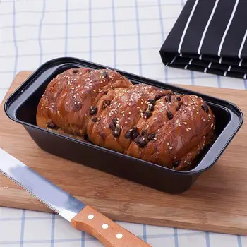 1 adet somun Tava Dikdörtgen tost ekmeği Kalıp Kek Kalıbı Karbon çelik somun Pasta Pişirme Bakeware DIY Yapışmaz Tava Pişirme Malzemeleri ZXH