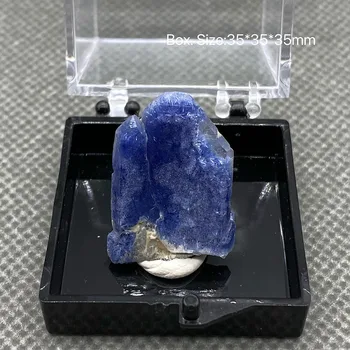 100 % Doğal Brezilyalı dumortierit Kristal Şifa Kristal (bir kolye olarak kullanılabilir)bir kolye olarak kullanılabilir) kutu boyutu:2.7 mm
