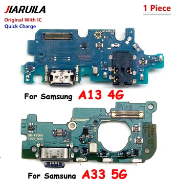 100 % Orijinal Samsung A01 A51 A71 A03 A13 A53 A03S A33 5G A02S A42 5G A52 A72 USB Şarj Konektörü Kurulu Fiş Portu Flex