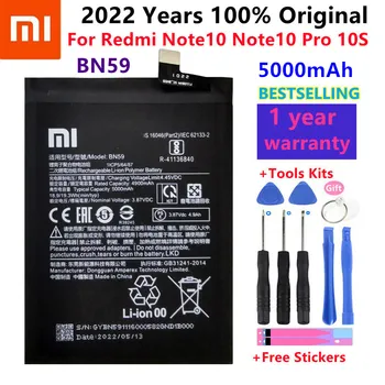 100 % Orijinal Yüksek Kalite Yeni BN59 5000mAh Pil Xiaomi Redmi İçin Note10 Not 10 Pro 10S Not 10pro Küresel Piller Araçları