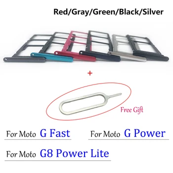 2 Adet,Yeni Moto G100 G60S G8 Güç Lite G Hızlı G Güç SIM Kart Tepsi Yuvası Tutucu SD Kart Adaptörü İle Yedek Parçalar + Pin