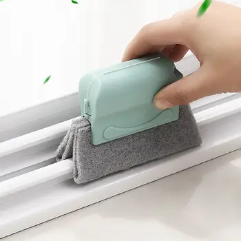 2 adet Pencere Eşiği Temizleme Fırçası Faydalı Aracı Boşluk Oluk Temizleme Çok Fonksiyonlu Kapı ve Pencere Çerçevesi Temizleme