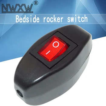 2 adet Çevrimiçi anahtarı 301 rocker anahtarı yüksek güç başucu rocker anahtarı anahtarı ile kırmızı ışık 3 ayak 2 dişliler