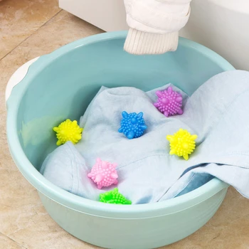 20 Adet Anti-sarma Çamaşır Topu Ev Temizlik Çamaşır Makinesi Yumuşatıcı Denizyıldızı Şekli Katı Temizleme Topları