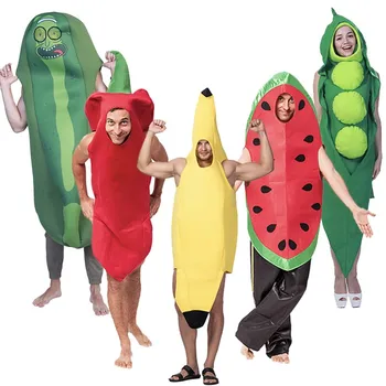 2018 Cosplay Komik Sebze ve Meyve Cadılar Bayramı Kostüm Yetişkin Oyunu Fantasia Giyim Parti Dekorasyon Yenilik Noel Karnaval