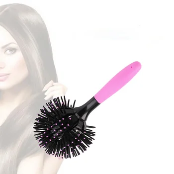 3D Yuvarlak saç fırçaları tarak Salon Makyaj 360 derece Topu şekillendirici Araçları sihirli Dolaşık Açıcı saç Fırçası ısıya dayanıklı saç Tarak