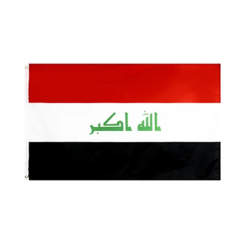3Jflag 3X5FT 90X150cm Irak Bayrağı Etkinlik Dekoratif Ulusal Afiş