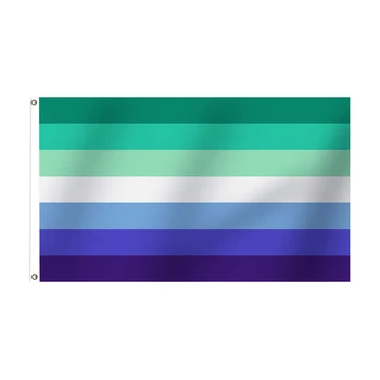 3x5 Ft Mlm Vincian Gurur Bayrağı Patroclian LGBT Bayrakları