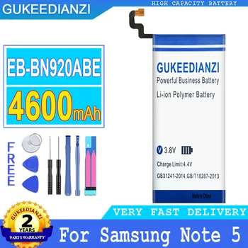 4600mAh GUKEEDIANZI Pil EB - BN920ABE Samsung GALAXY Not 5 İçin N9200 N920t N920c Note5 SM-N9208 Büyük Güç Bateria