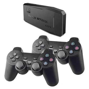 4K HD Kablosuz Retro TV Video Oyun Konsolu w/ Oyun Denetleyicisi Gamepad HDMI Taşınabilir El Oyun Oyuncu için PS1/FC / GBA