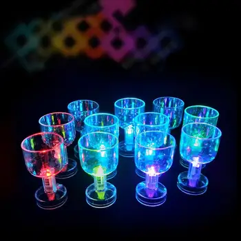 50ml LED Bardak Yaratıcı içme kupaları Yanıp Sönen Renk Değiştiren Viski Bira Şarap Su Bardağı Drinkware Bar Mutfak Aksesuarları 2021