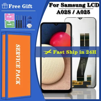 6.5 Orijinal Samsung Galaxy A02S LCD ekran dokunmatik ekranlı sayısallaştırıcı grup Samsung A02s A025M A025F A025F / DS LCD