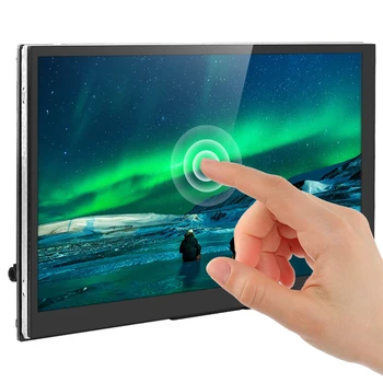 7 İnç IPS LCD 1024x600 Kapasitif Dokunmatik Ekran için Tutucu ile Ahududu Pi 4 Model B 3B+ Jetson Nano PC Laptop için Xbox360