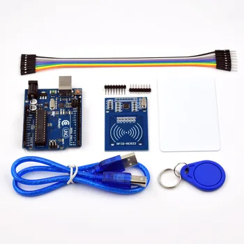 Adeept Yeni Arduino UNO R3 ile RC522 RFID Okuyucu Kiti kullanım kılavuzu Arduino için Ücretsiz Kargo diy diykit