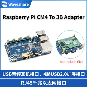 Ahududu Pi CM4 To 3B Adaptörü genişletme kartı Ahududu Pi 3 Model B için / B + Pi 3B Bilgi Modülü 4 Lite / EMM CM4-to-Pı3-Adapter