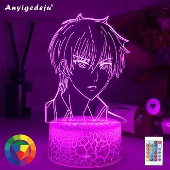 Akrilik 3d Lamba Anime Meyve Sepeti Yatak odası Dekor için Kyo Sohma Çocuk Gece Işık Doğum günü Hediye Oda Masası Led Işıkları Manga