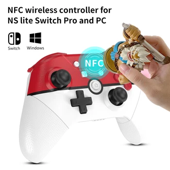 Aolıon kablosuz bluetooth Oyun Denetleyicisi Nintendo Anahtarı Pro NS Lite PC NFC Turbo 6 Eksenli Çift Motorlu 3D Joystick Gamepad