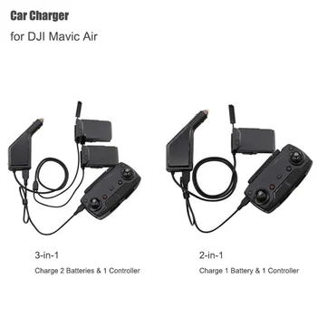 Araba şarjı DJI Mavic Hava İçin akıllı pil şarj göbeği Mavic Hava Araba Konektörü USB Adaptörü Çoklu akülü araba şarj cihazı