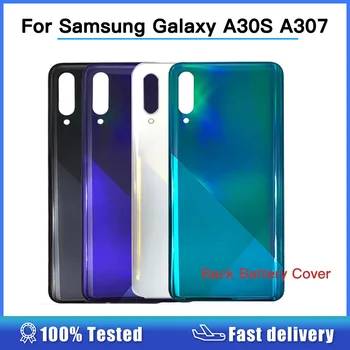 Arka kapak Samsung Galaxy A30S A307 SM-A307FN A307G Arka Pil Kapağı Arka Kapı Konut Cam Panel Yedek parça