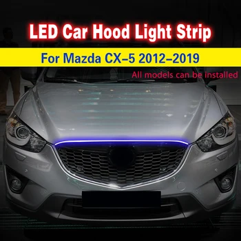 Açık araba led ışık şeridi Mazda CX-5 gündüz farı dış dekor ışıkları esnek otomatik Atmosfer lamba araba ışık