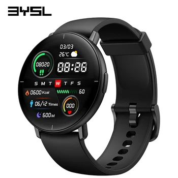 BYSL Spor Smartwatch Bluetooth IP68 Su Geçirmez AMOLED HD Ekran Erkekler Kadınlar İzle Elektronik 9.8 mm Ultra İnce akıllı saat