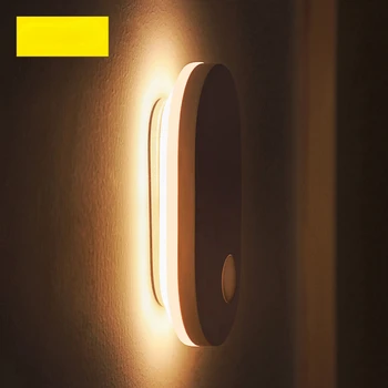 Baseus PIR Hareket Sensörü Gece Lambası İnsan İndüksiyon Arka ışık Manyetik led ışık Şarj Edilebilir Başucu Lambası Duvar Lambası Ev İçin