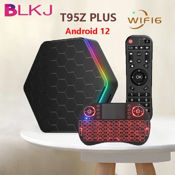 Blkj T95Z artı TV KUTUSU Android 12 Allwinner h618 2.4 G 5G Çift Bant Wifi6 6k 4k m3u Akıllı Android TV KUTUSU Medya Oynatıcı Set Üstü Kutusu