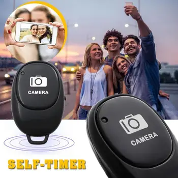 Bluetooth uzaktan kumanda soketi Serbest Bırakma cep telefonu Kablosuz Selfie Düğmesi Clicker Akıllı Telefonlar Selfie Denetleyici Android IOS İçin