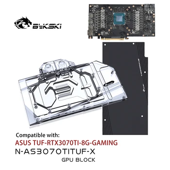 Bykski GPU Su Bloğu için ASUS TUF RTX 3070Tı 8G OYUN Grafik Kartı / Arka Panel Radyatör Soğutma / N-AS3070TITUF-X
