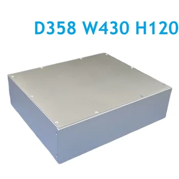 D358 W430 H120 Kumlama Alüminyum Kasa Amplifikatör Preamp Güç Amp Konut DAC Dekoder Arka DIY Şasi Kulaklık Muhafaza PSU
