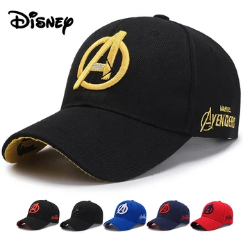 Disney Marvel Avengers Logosu Bir Nakış Erkek ve Kadın Hip Hop Beyzbol Kapaklar Yetişkin Açık güneş şapkaları Cosplay Ayarlanabilir Kap