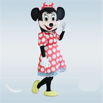Disney Sıcak Satış Donanma Mickey Minnie Maskot Cosplay Kostüm Seti ve Maskot Avatar Yetişkin Komik çizgi film karakteri Yürüyüş Figürü