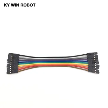 Dupont hattı 10 adet 10cm 2.54 mm 1p-1p Pin Dişi Dişi Renk Breadboard Kablo Atlama Tel Jumper Arduino İçin