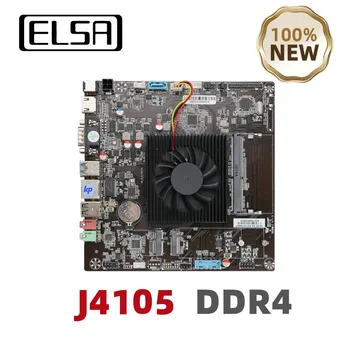 ELSA J4105 Mını ITX Anakart Entegre CPU, DDR4 Bellek CPU Anakart Combo Dahili Sessiz Fan LVDS Marka Yeni