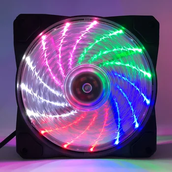 EN F12025 120mm PC Soğutma Fanı Sessiz RGB Fan Soğutucu masaüstü vantilatör Konektörü 12V bilgisayar kasası / Güç Kaynağı