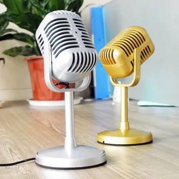 Evrensel Vokal Mikrofon Klasik Ses Gösterisi Standı Uyumlu Canlı Performans Karaoke Stüdyo Kaydedici Mikrofon Simülasyon sahne mikrofon