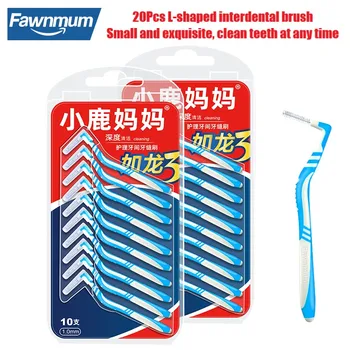 Fawnmum 20 Adet Ortodonti Parantez Interdental Fırça Temiz Dişler Arasında Temizleme Fırçası Diş Bakımı Diş İpi Diş Seçtikleri Araçları