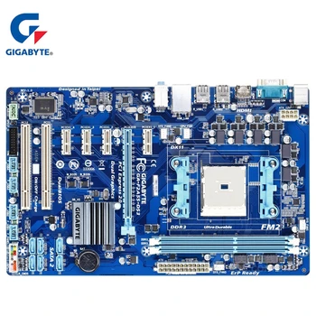 Gigabyte Anakart GA-F2A55-DS3 Orijinal Masaüstü Anakart Panoları F2A55-DS3 Soket FM2 A55 64GB F2A55 DS3 AMD CPU İçin Kullanılan