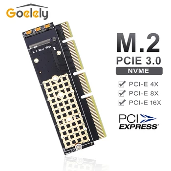 Goelely PCI-E M. 2 NGFF Adaptörü NVME PCIe Adaptörü m.2 M&B Anahtar Arabirim Desteği PCI Express X4/X8 / X16 Bilgisayar Kartlara Ekle