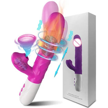 Güçlü Emme Vibratörler Kadın Kadınlar için Seks Oyuncak Klitoris Enayi Stimülatörü ayarlanabilir ısıtma Yapay Penis Titreşimli Oyuncak Yetişkinler için 18