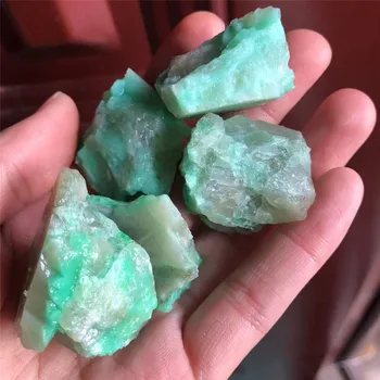 Ham Kristal Taş Kuvars Taş Numune Yeşil Opal Rought El Sanatları Wicca Ev Dekorasyon DIY Hediye