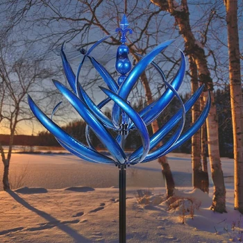 Harlow Rüzgar Spinner Rotator Benzersiz ve Büyülü Metal Fırıldak Estetik Çanları Rüzgar Catcher Ev Bahçe Dış Dekorasyon Yard