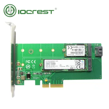 IOCREST M. 2 Ngff M Anahtar NVMe PCIe 4. 0X4 Adaptörü Pcı Express Adaptörü için 22110 2280 2260 2242 2230 Ssd Çift Voltajlı Güç