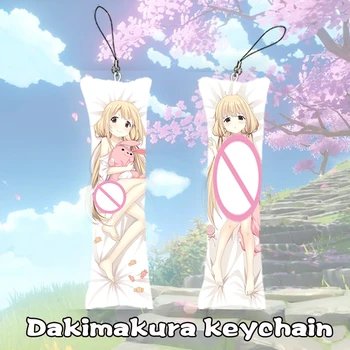 Idolm @ ster Mini Yastık Dakimakura Anahtarlık Çift Taraflı Anime Vücut Anahtarlık Cosplay Anime Anahtarlık Cep telefon ahizesi