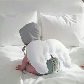 Iskandinav INS Bebek Melek Kanatları Yastık Bebek Çocuk sırt yastığı Oyuncaklar Sevimli Çadır Asılı Kreş Ev Dekorasyon Fotoğraf Sahne