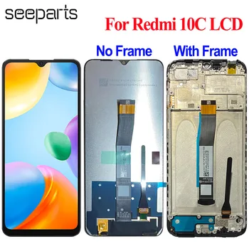 Iyi test edilmiş Xiaomi Redmi İçin 10C LCD ekran Dokunmatik Ekran Digitizer Meclisi Değiştirme 220333QBI LCD Redmi İçin 10C Lcd Ekran