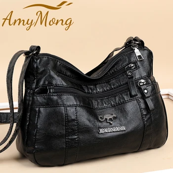 Kadın Klasik omuzdan askili çanta Markalı PU deri çanta Çantalar Lüks Tasarımcı çapraz postacı çantası Tote Çanta Kadın Siyah Sac
